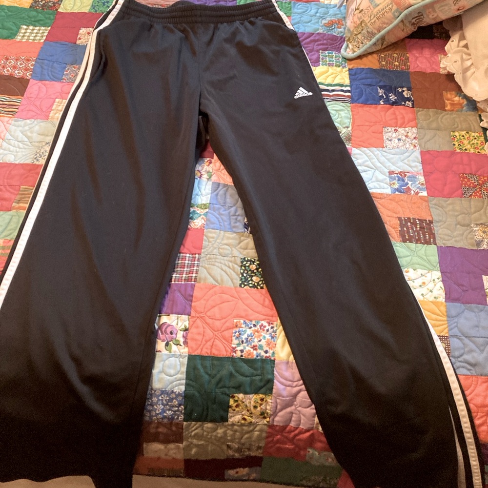 Sweats, Adidas, Black & White, Small